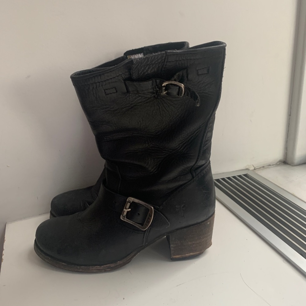 Frye heeled western boots